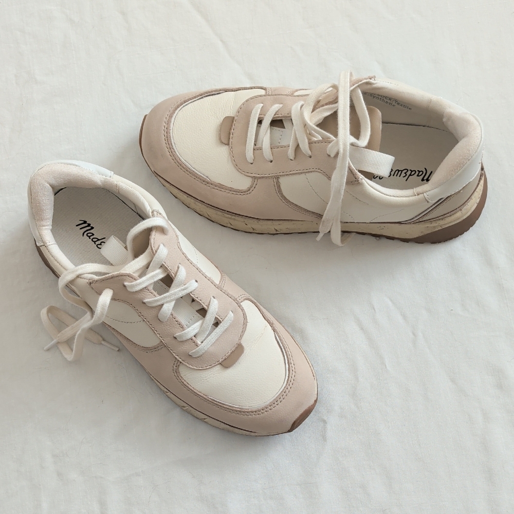 Madewell Kickoff Trainer Sneakers In Nubuck And Nappa Leather - Picture 1 of 14